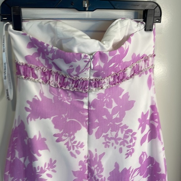 David's Bridal Violet Sweetheart Balloon Dress - Picture 13 of 15